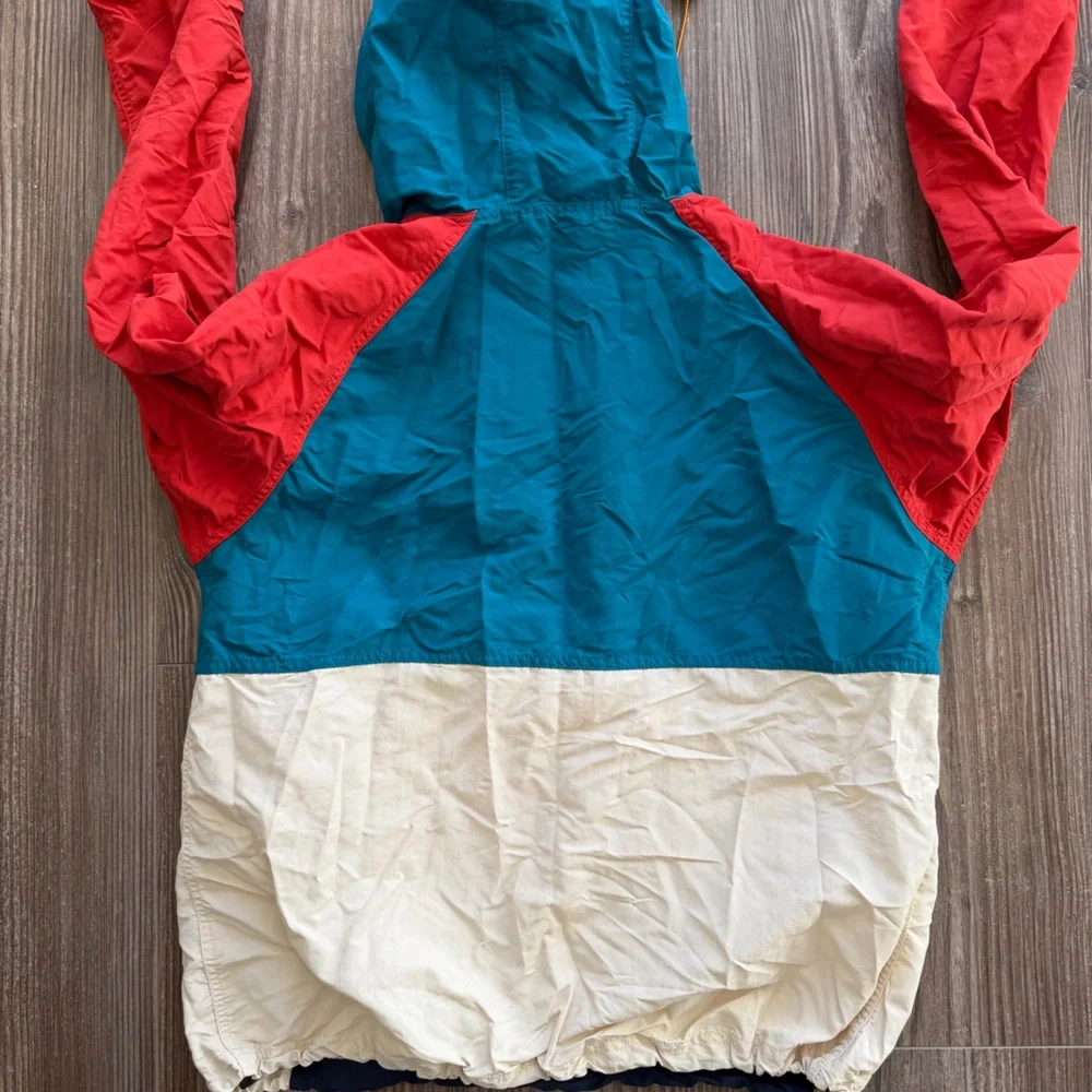 L.L. Bean Teal and Red Hooded Jacket - Picture 3 of 3